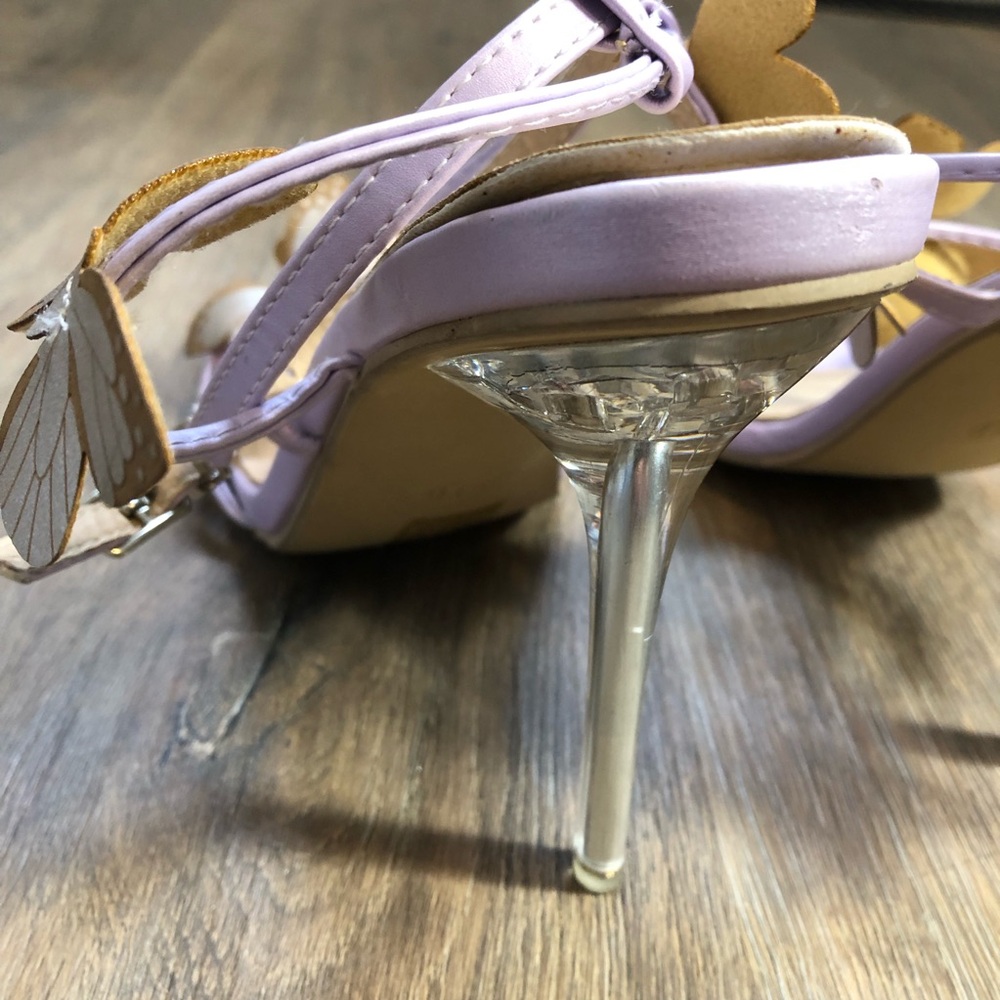 Lavender Butterfly Embellished Heels - Picture 14 of 15